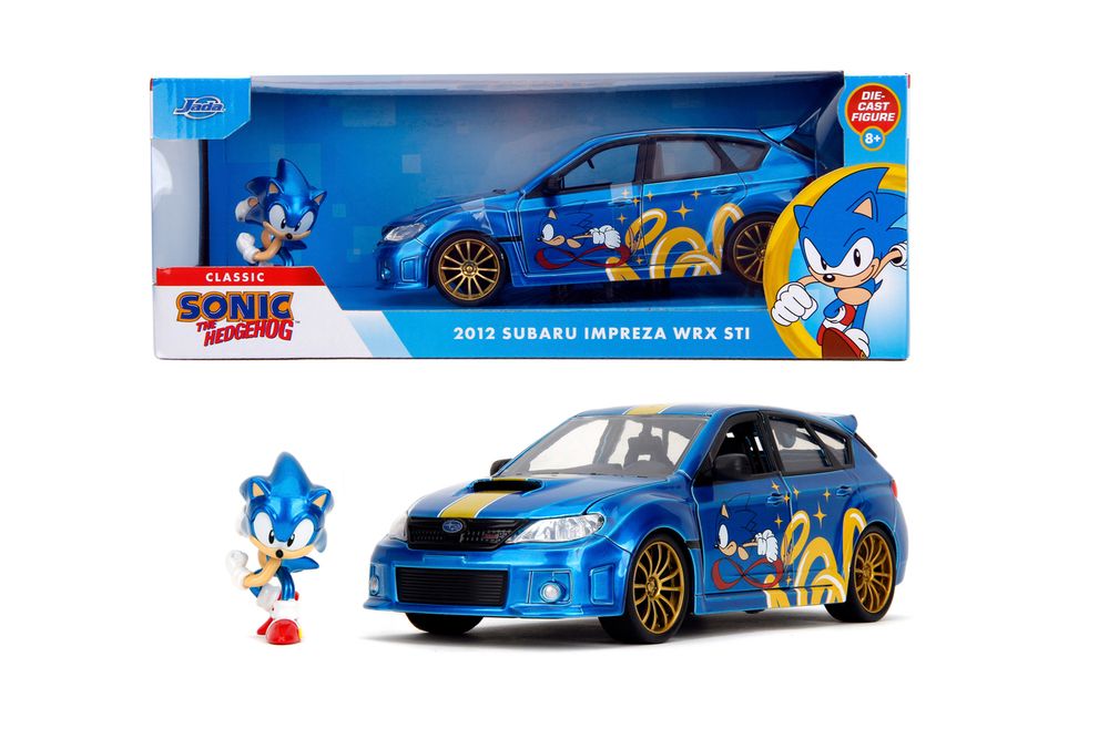Jada Toys - 1:24 Subaru Impreza with Sonic Figure