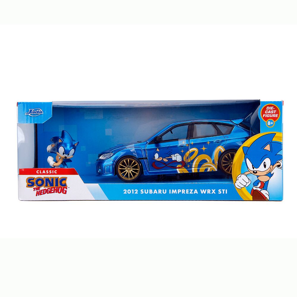 Jada Toys - 1:24 Subaru Impreza with Sonic Figure