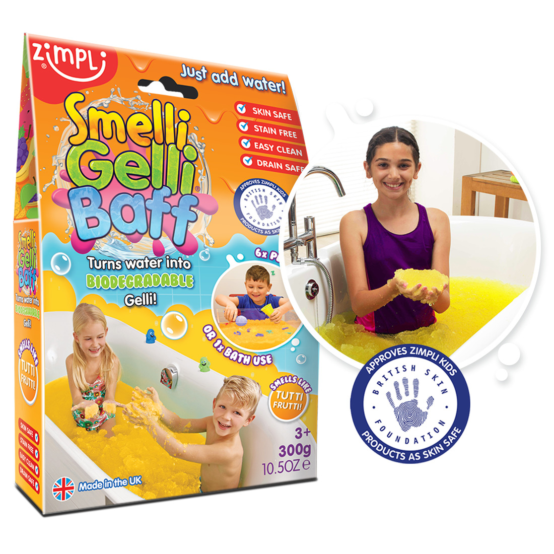 Zimpli Kids - Smelli Gelli Baff Tutti Frutti