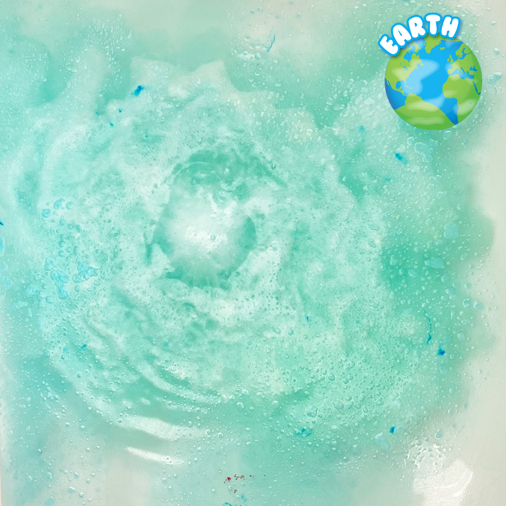 Zimpli Kids - Solar System Planetary Fact Cards - Educational Planet Bath For Kids