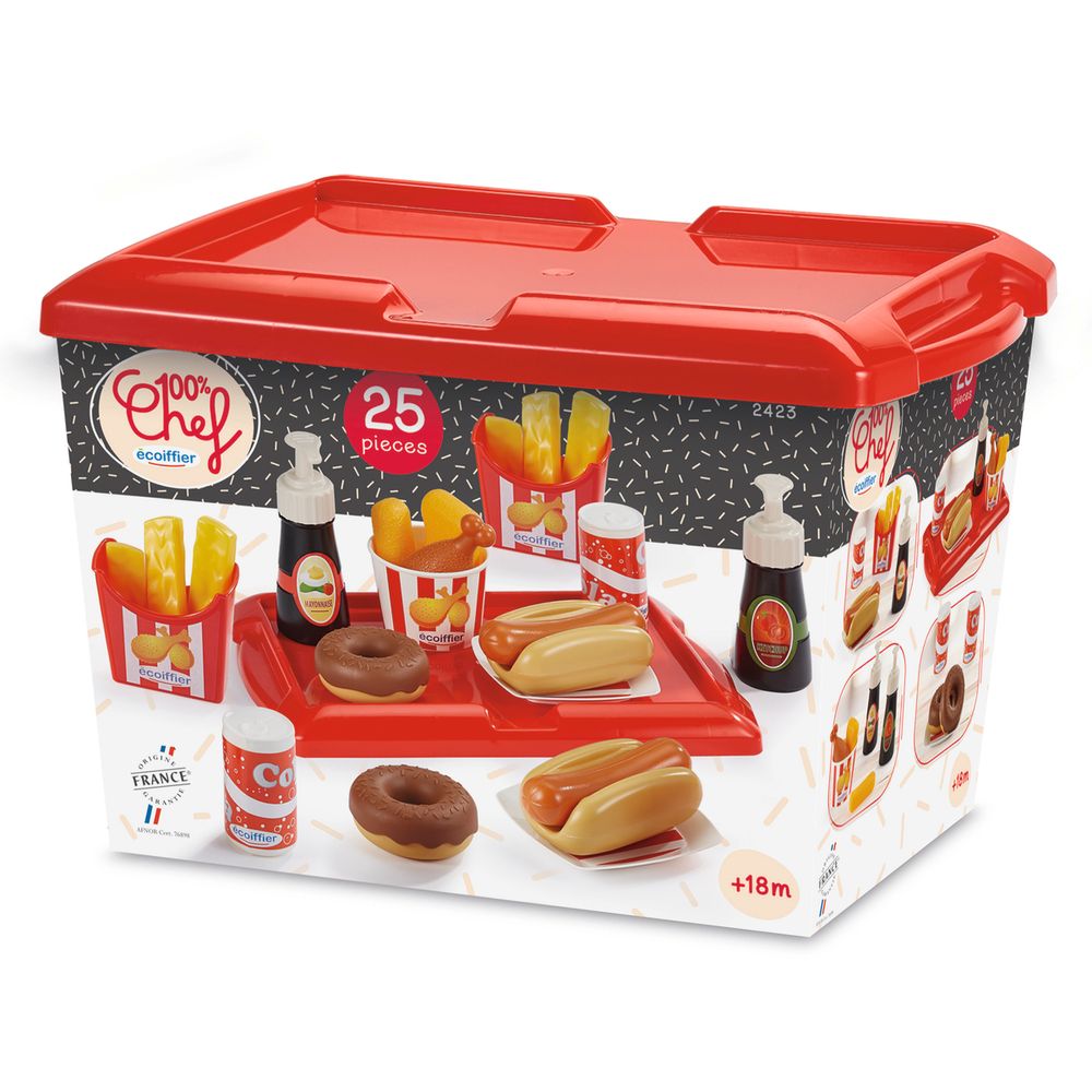 Ecoiffier - Hot Dog Set - A Menu Worthy Of A Fast Food