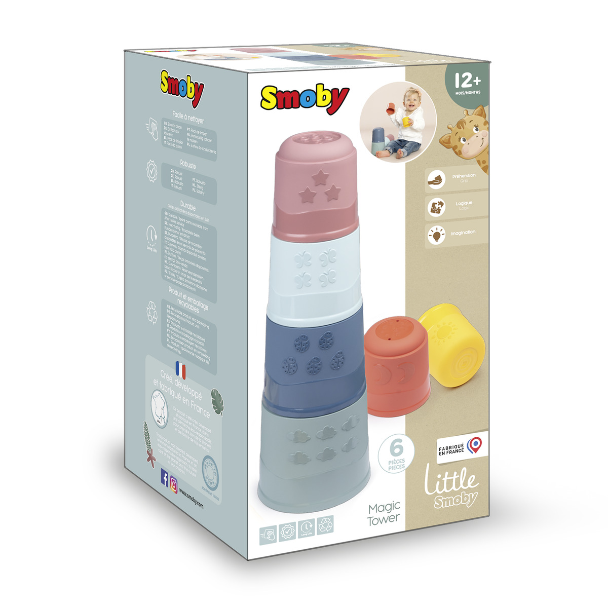 Smoby - Little Smoby Magic Tower - 6 Pcs