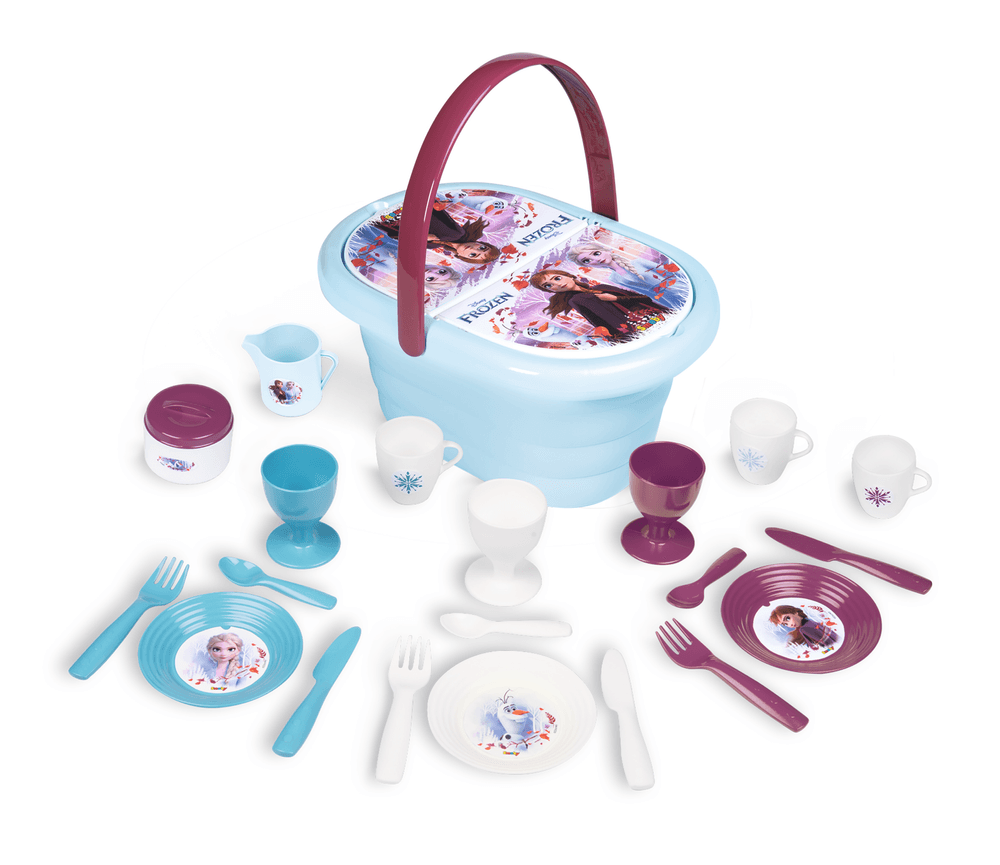 Smoby - Frozen 2 Picnic Basket Pretend Playset - 21pcs