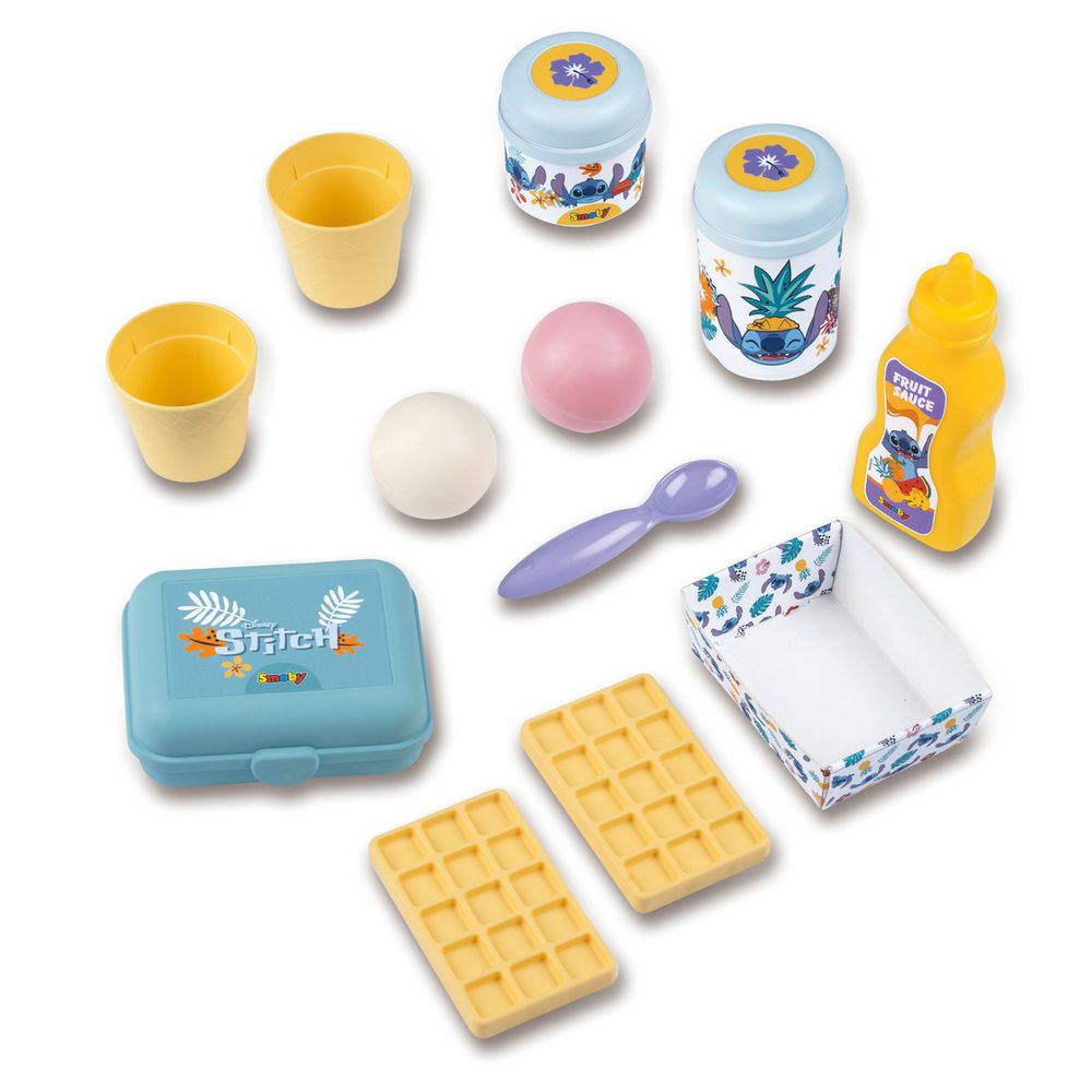 Smoby - Disney Stitch Gourmet Hut Beach Bar Pretend Playset - Multicolor
