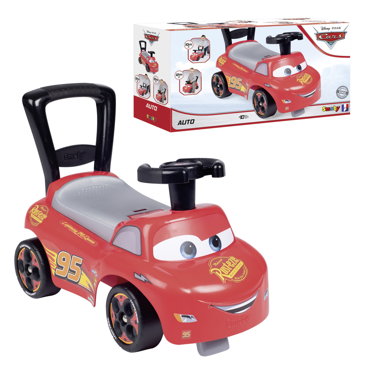 Smoby - Disney Ride On Car - Red
