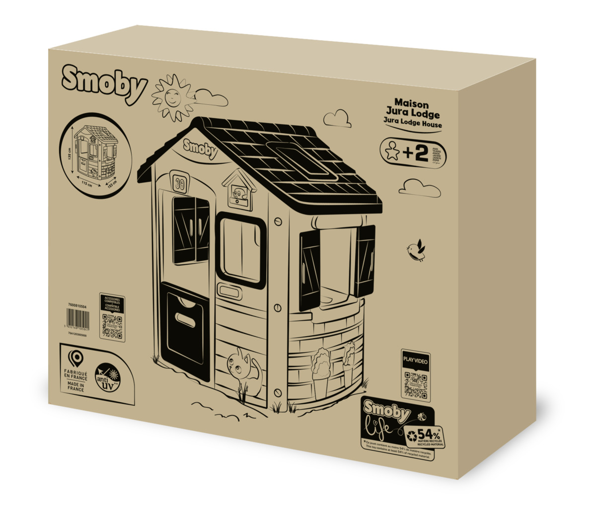 Smoby - Life Jura Lodge Playhouse