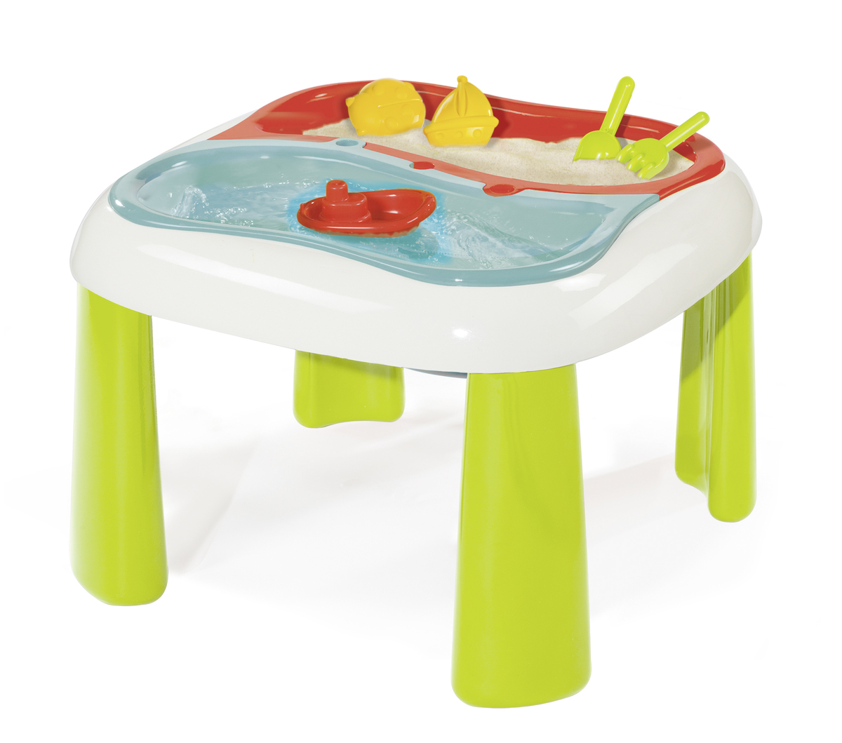 Smoby - 2-In-1 Water & Sand Table With Accessories - Multicolor - 6 Pcs