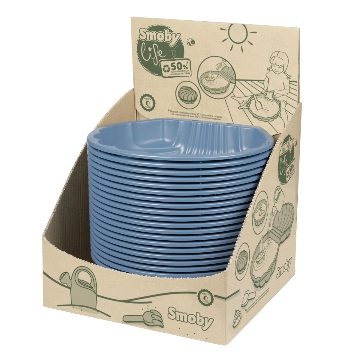 Smoby - Mini Double Sandpit - Blue
