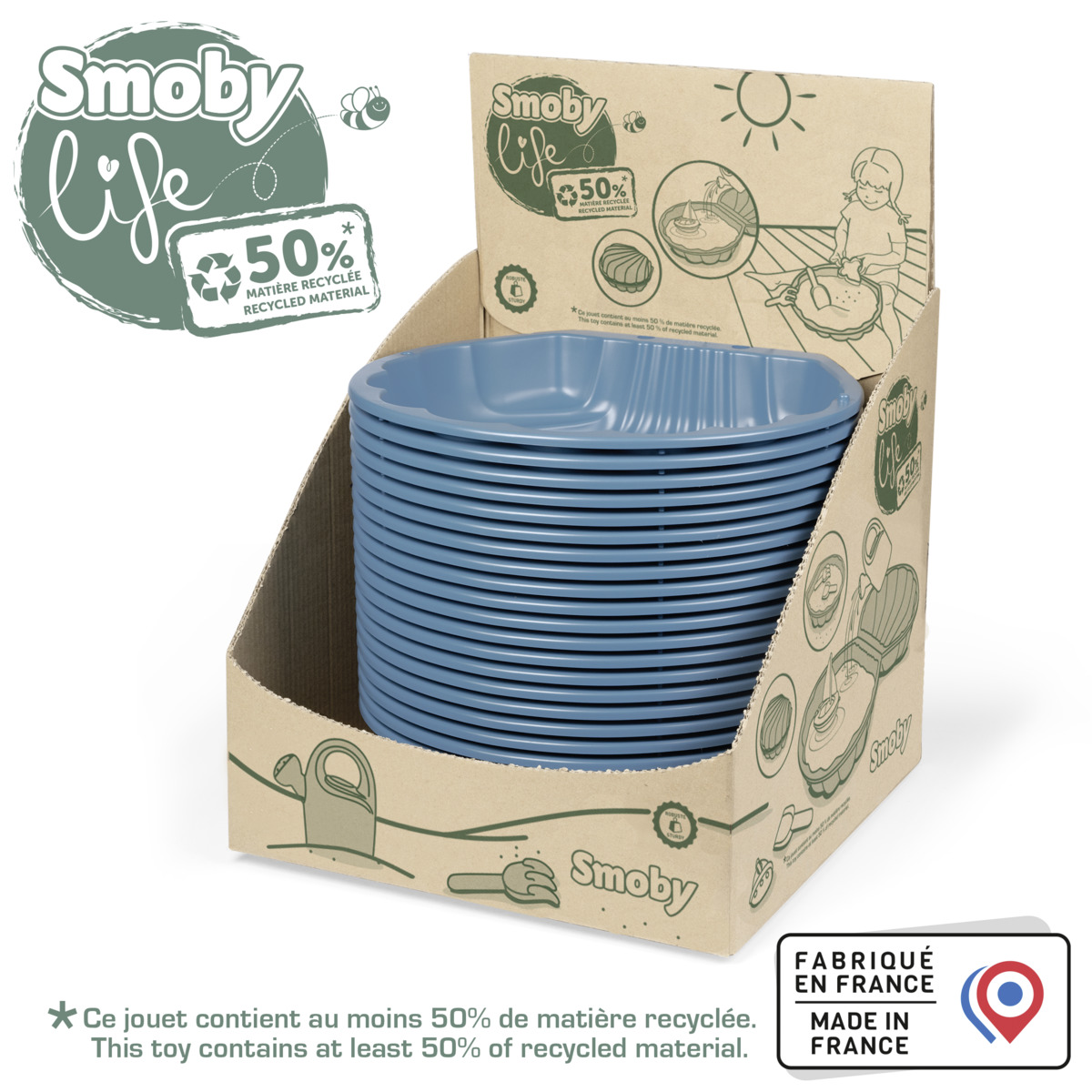 Smoby - Mini Double Sandpit - Blue