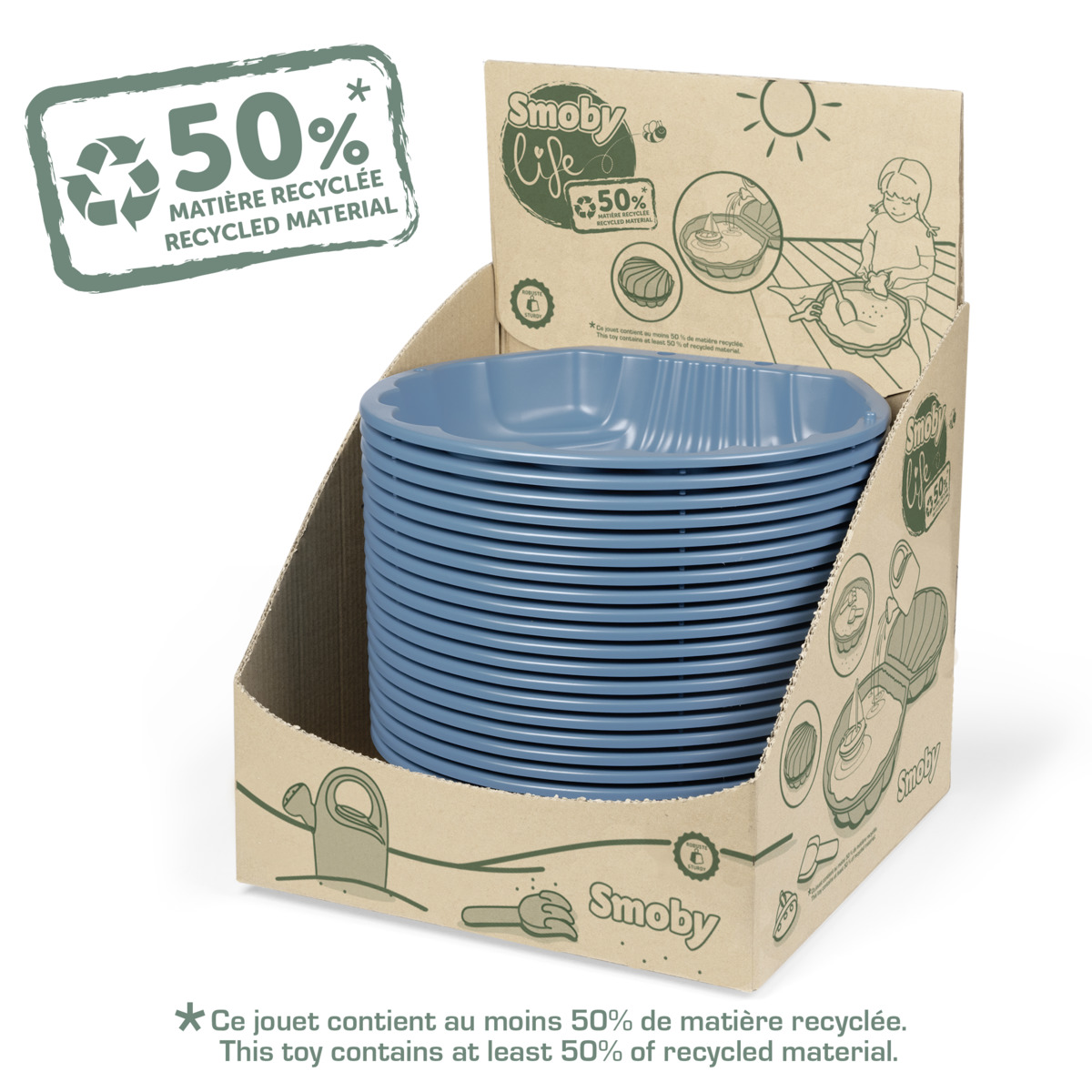Smoby - Mini Double Sandpit - Blue