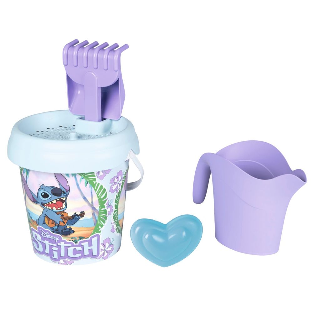 Smoby - Stitch Garnished Beach And Sand Toy Set - Style May Vary - 6 Pc Set