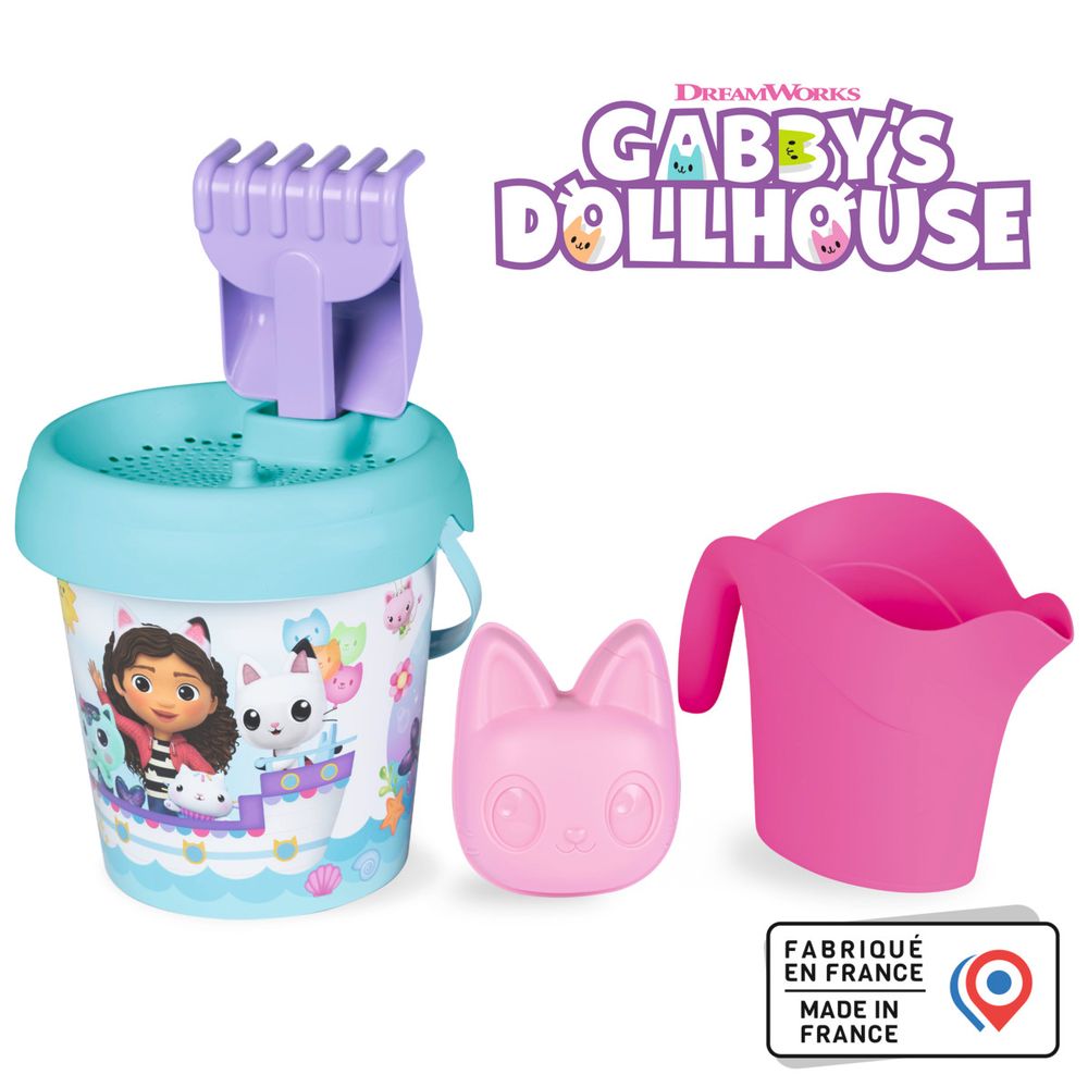 Smoby - Gabby's Dollhouse Beach & Sand Toy Bucket Set - Multicolor