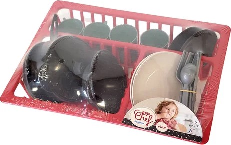 Ecoiffier - Garnished Dish Draining Board Toy - 25 cm