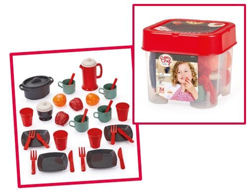 Ecoiffier - Top Case With Kitchen Accessories