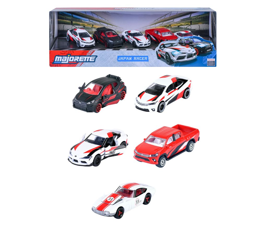 Majorette - Toyota Japan Racer 5 Diecast Cars