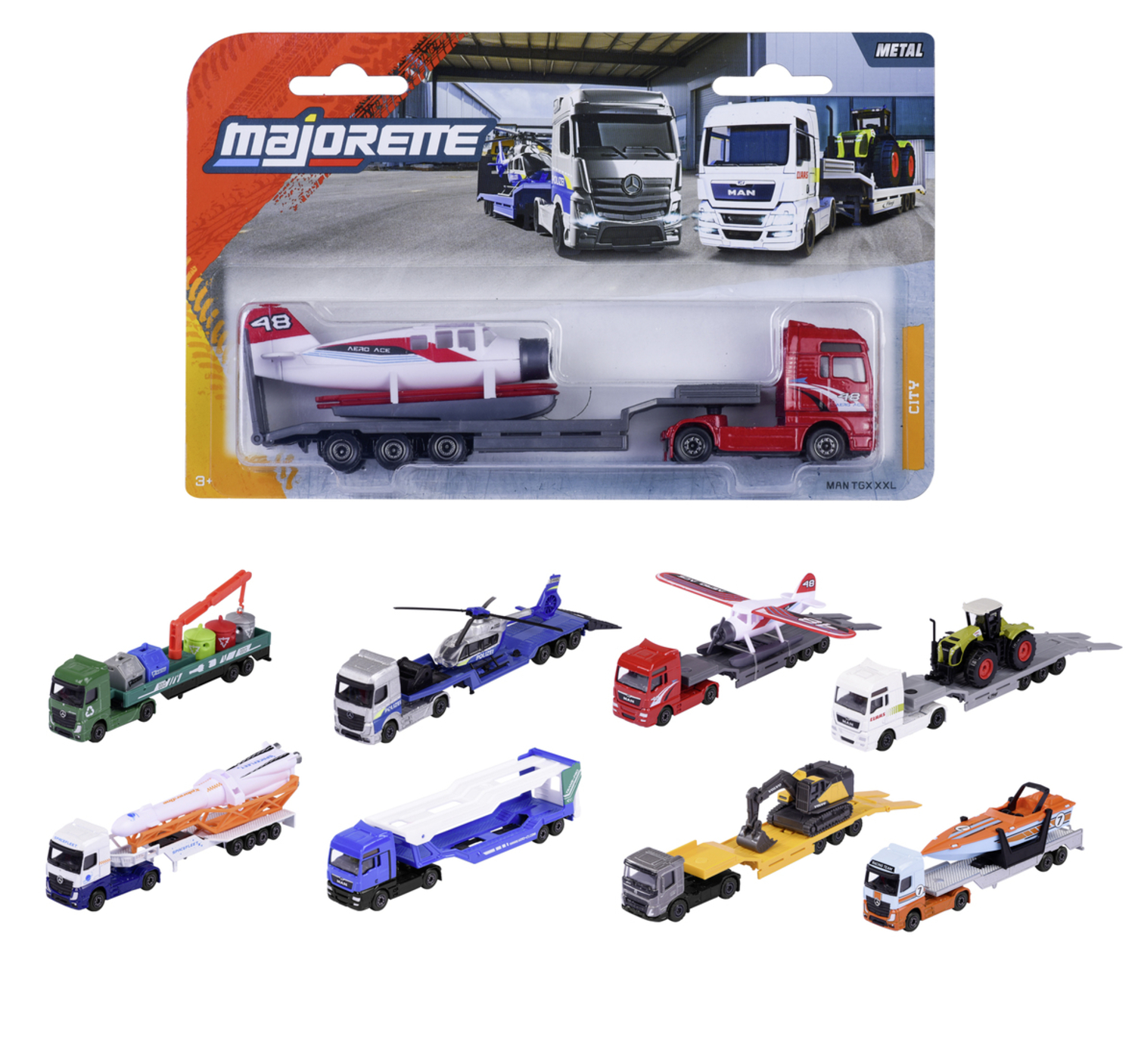 Majorette - City Transporter Truck 1pc - Color May Vary