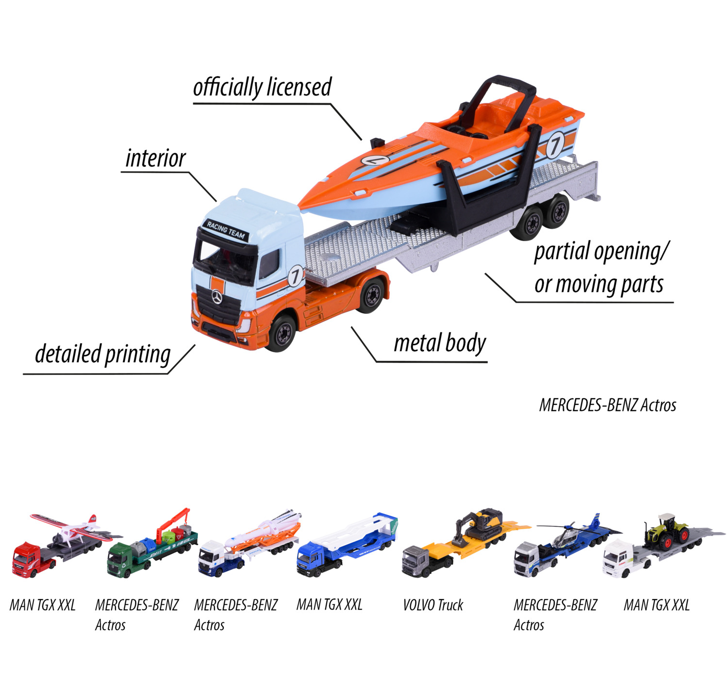 Majorette - City Transporter Truck 1pc - Color May Vary