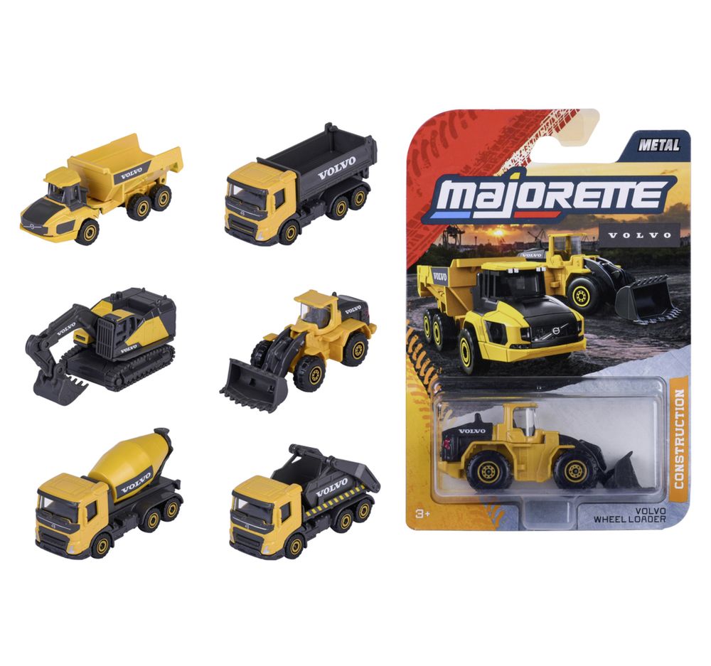 Majorette - Volvo Construction Premium Construction Vehicle 1pc - Style May Vary