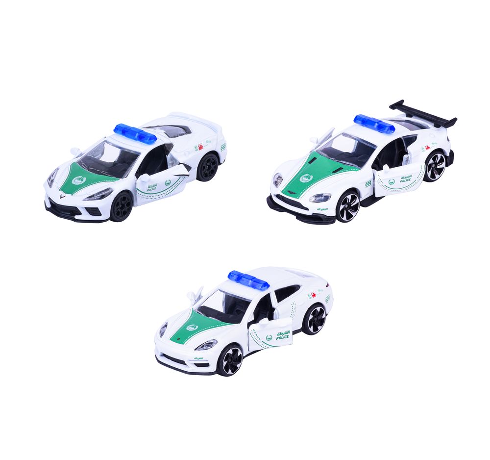 Majorette - Dubai Police Die-Cast Super Car Set - Multicolor - 3 Pcs