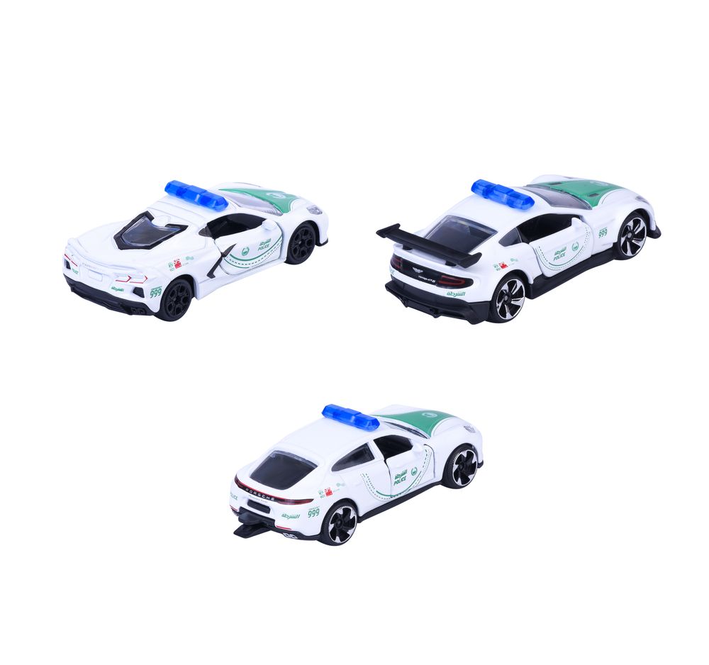 Majorette - Dubai Police Die-Cast Super Car Set - Multicolor - 3 Pcs