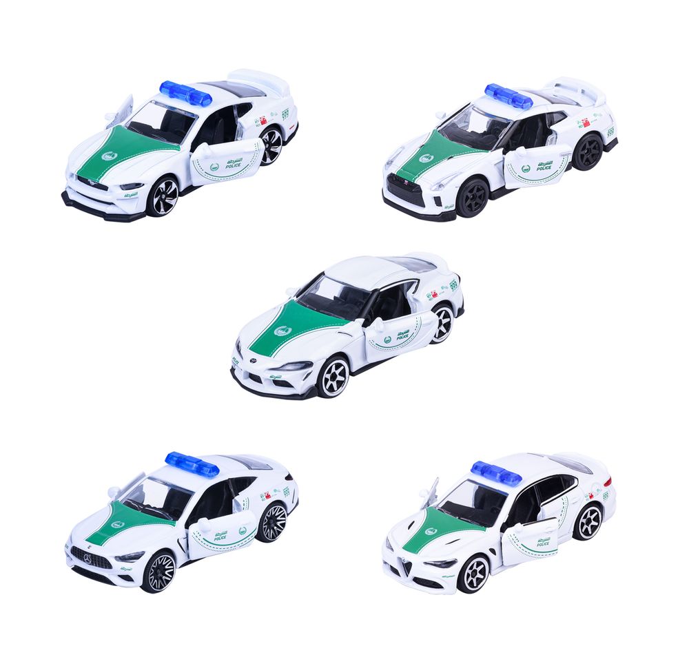 Majorette - Dubai Police Die-Cast Super Car Gift Set - Multicolor - 5 Pcs