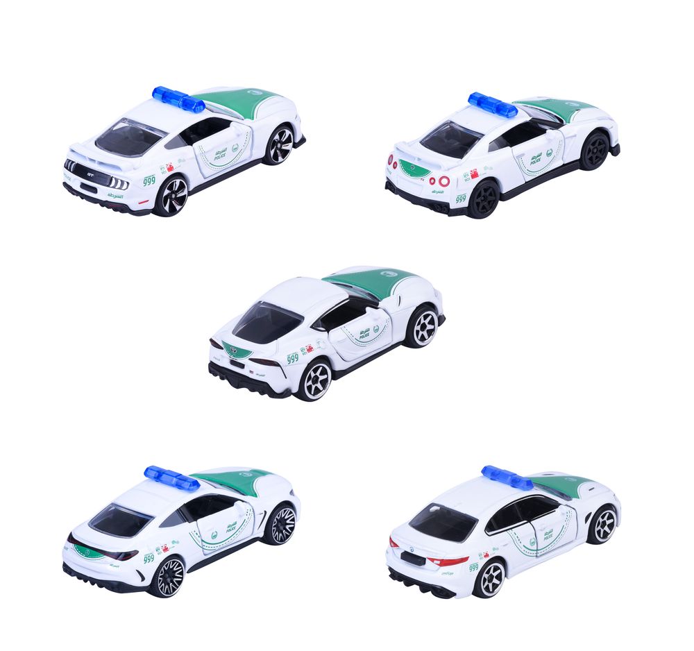 Majorette - Dubai Police Die-Cast Super Car Gift Set - Multicolor - 5 Pcs