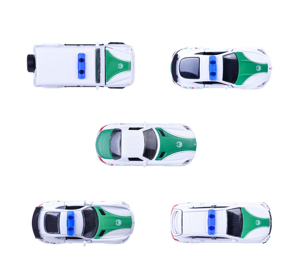 Majorette - Dubai Police Mercedes-Benz AMG Die-Cast Super Car Gift Set - Multicolor - 5 Pcs
