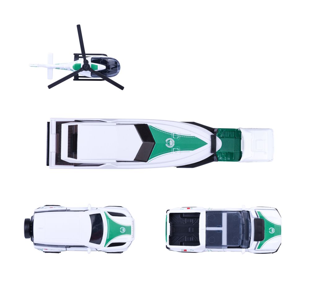 Majorette - Dubai Police Force Die-Cast Super Car Gift Set - Multicolor - 4 Pcs