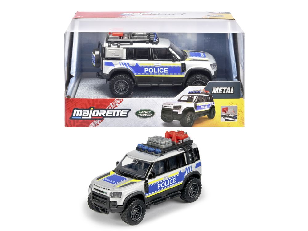 Majorette - Land Rover Defender 90 Diecast Police Car