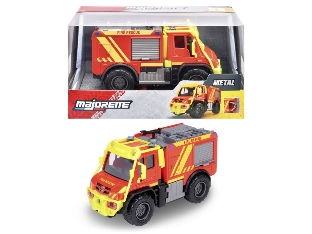 Majorette - Mercedes-Benz Unimog U530 Diecast Fire Truck