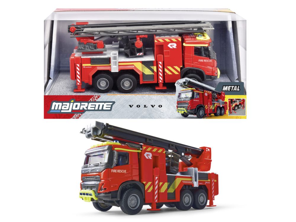 Majorette - Volvo FMX Fire Engine Diecast Truck - Red