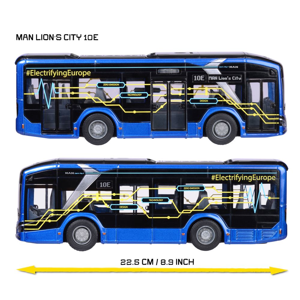 Majorette - Man Lion's City 10E Bus - 22.5 cm