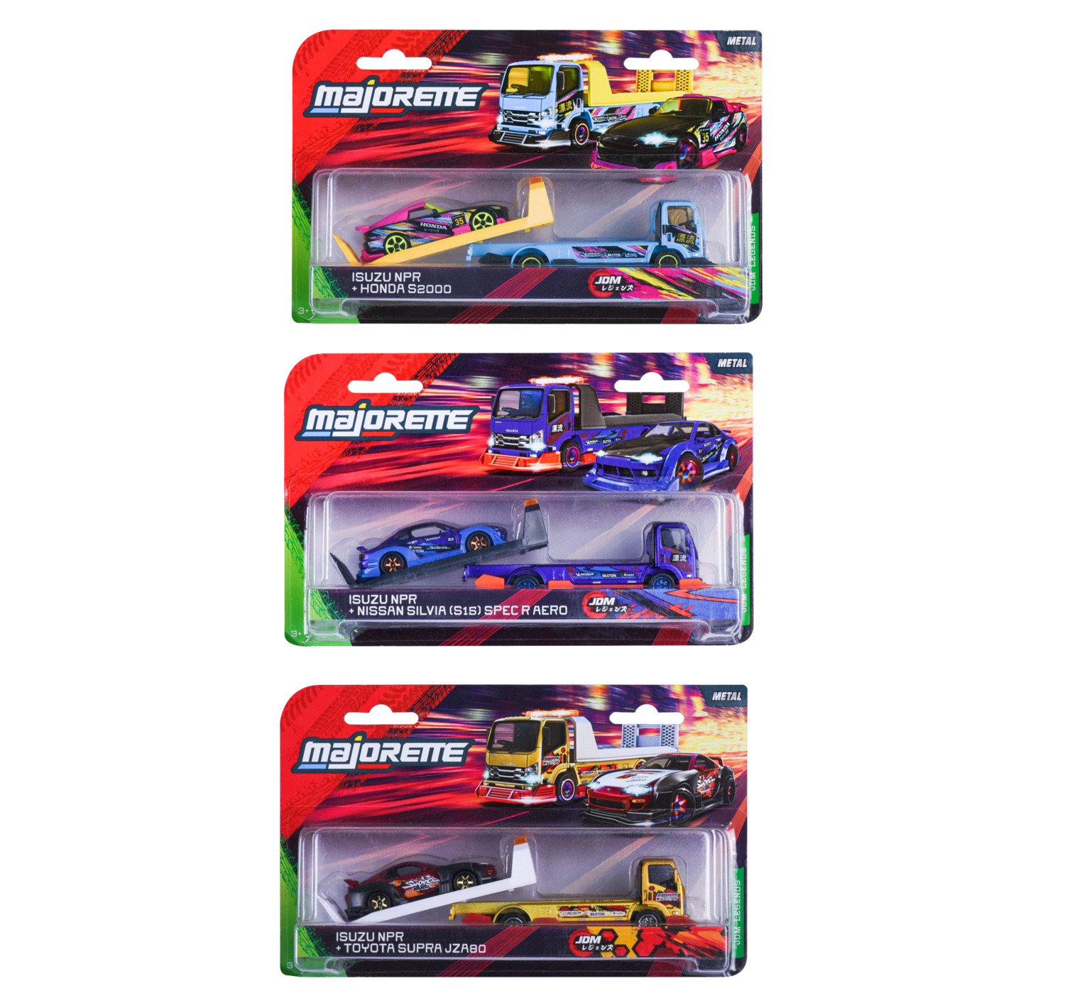 Majorette - JDM Legends Transporter 2pc-Set - Style May Vary