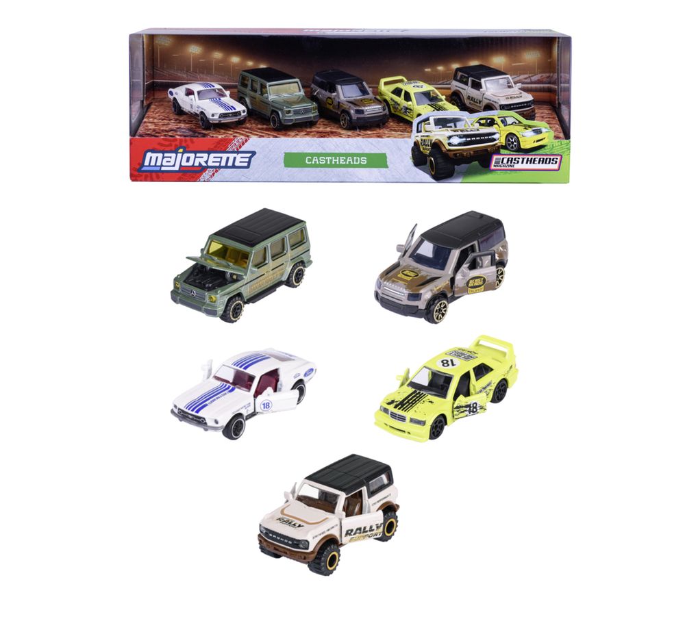 Majorette - Castheads 5 Diecast Metal Toy Cars