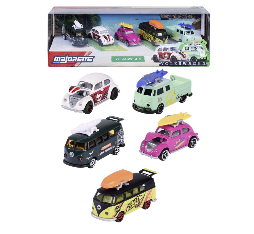 Majorette - Volkswagen 5 Diecast Model Cars