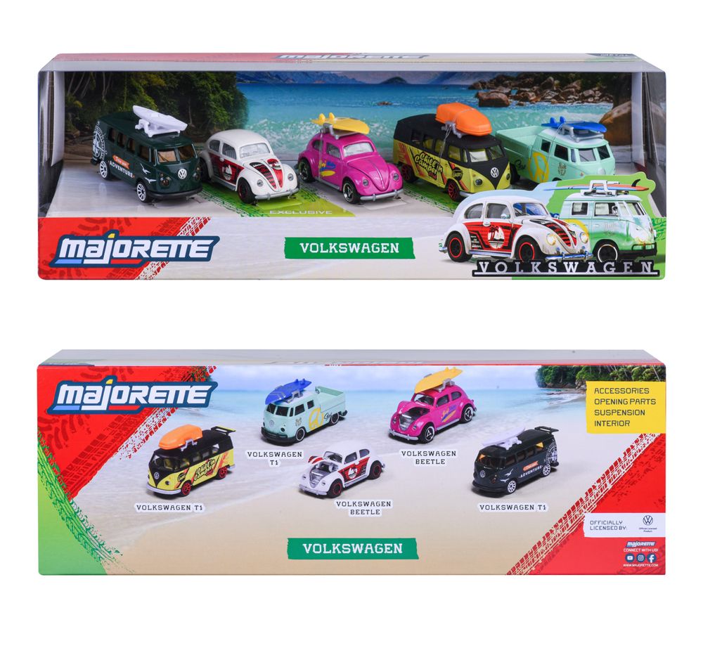 Majorette - Volkswagen 5 Diecast Model Cars