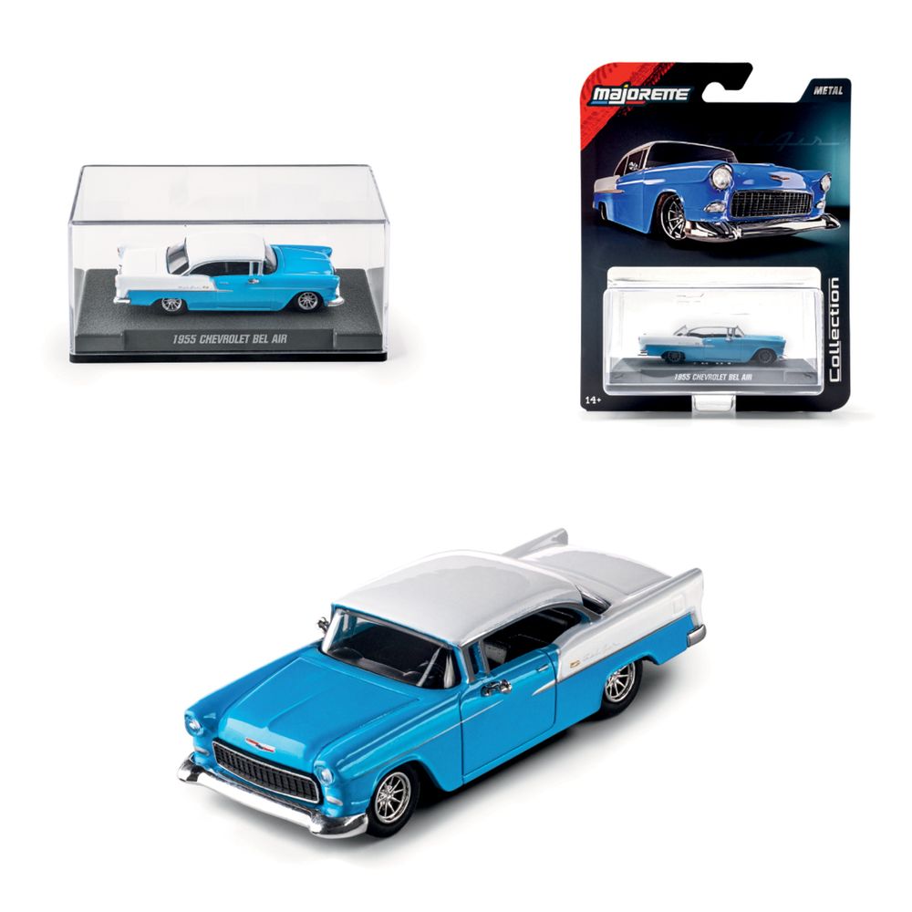 Majorette - Collection 1955 Chevrolet Bel Air Diecast Model Car - Blue
