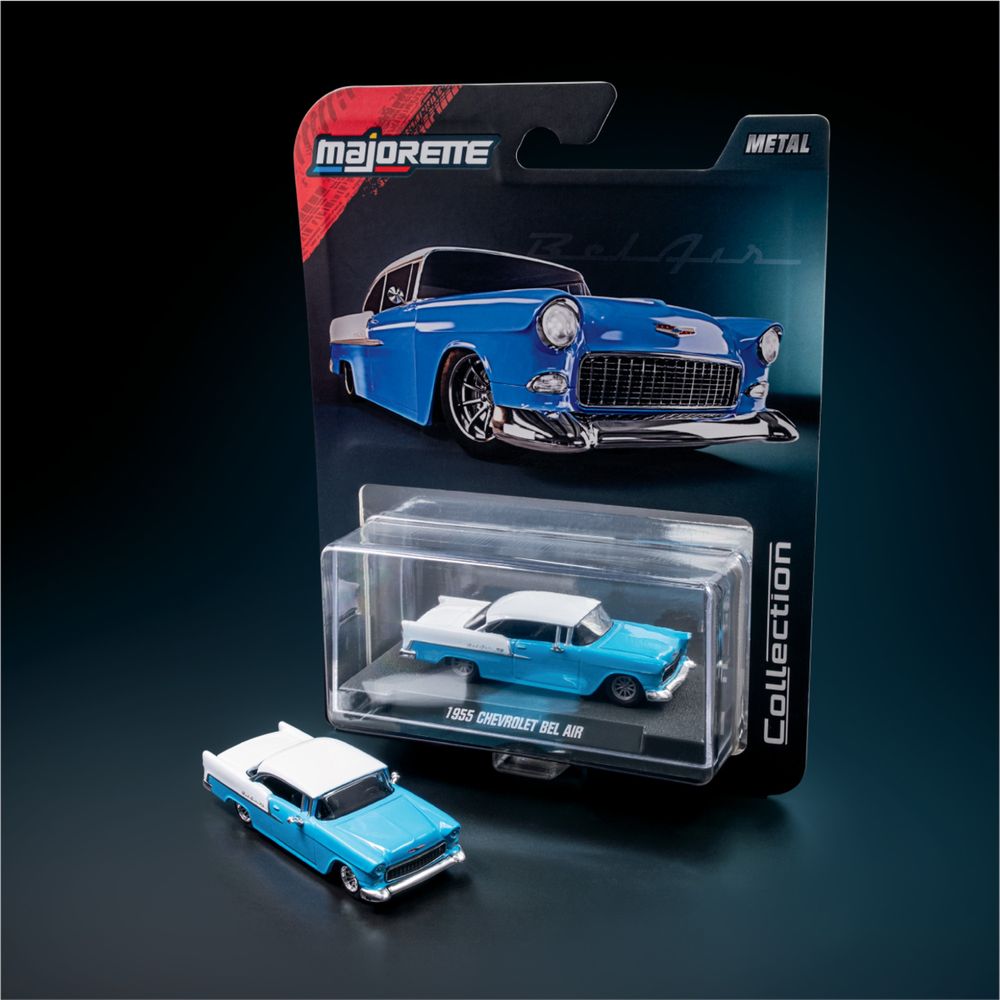Majorette - Collection 1955 Chevrolet Bel Air Diecast Model Car - Blue