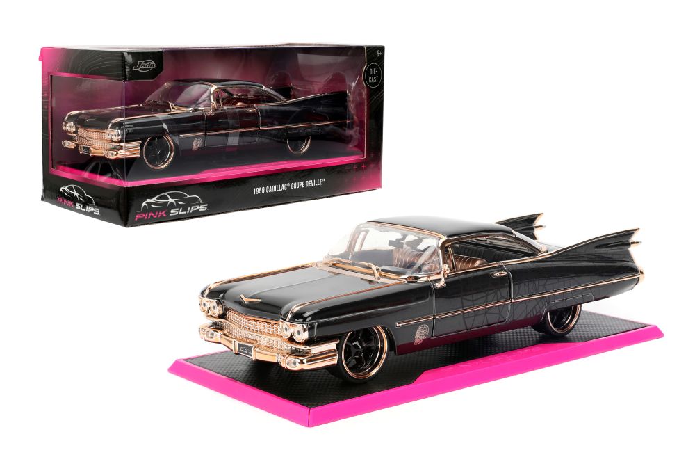Buy Jada - Pink Slips 1959 Cadillac Die-Cast Car With Base - Black