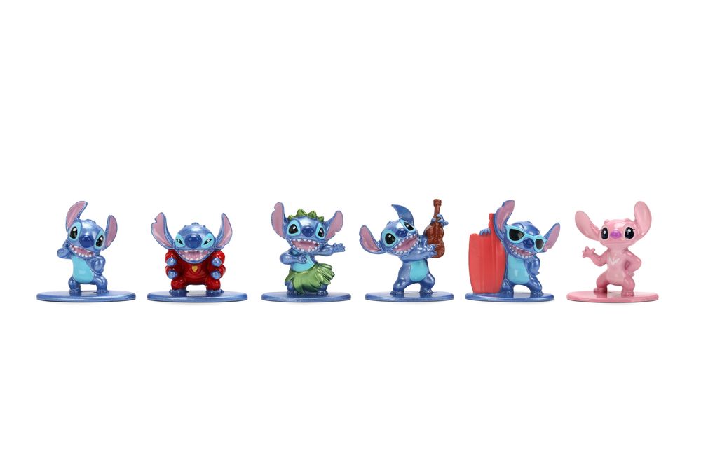 Jada - Disney Stitch & Lilo Nano Figures - 4 cm - 6 Pcs