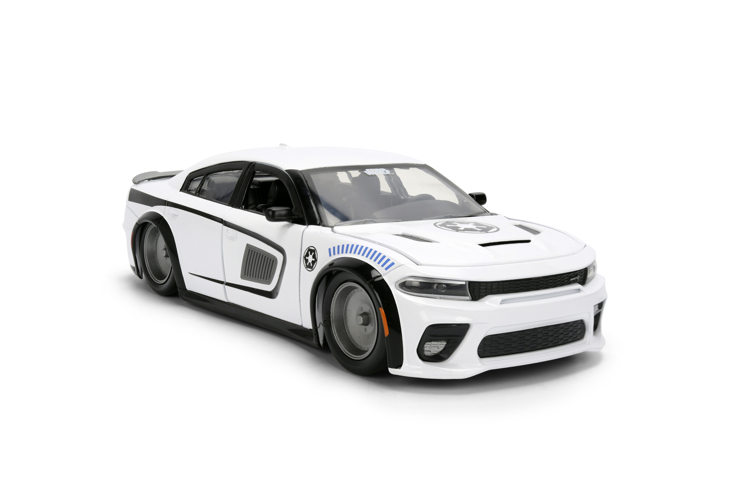 Jada - Star Wars Stormtrooper & 2021 Dodge Charger Die-Cast Playset - White - 2 Pcs