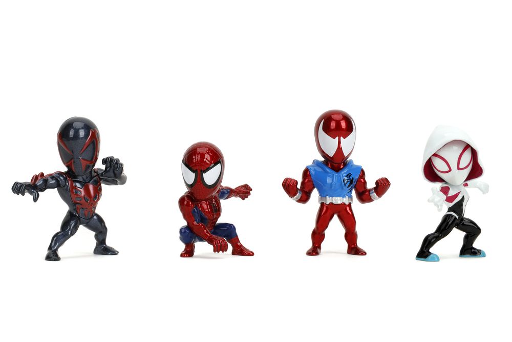 Jada - Marvel Spider-Man Collectable Die-Cast Mini Figures - Multicolor - 4 Pcs