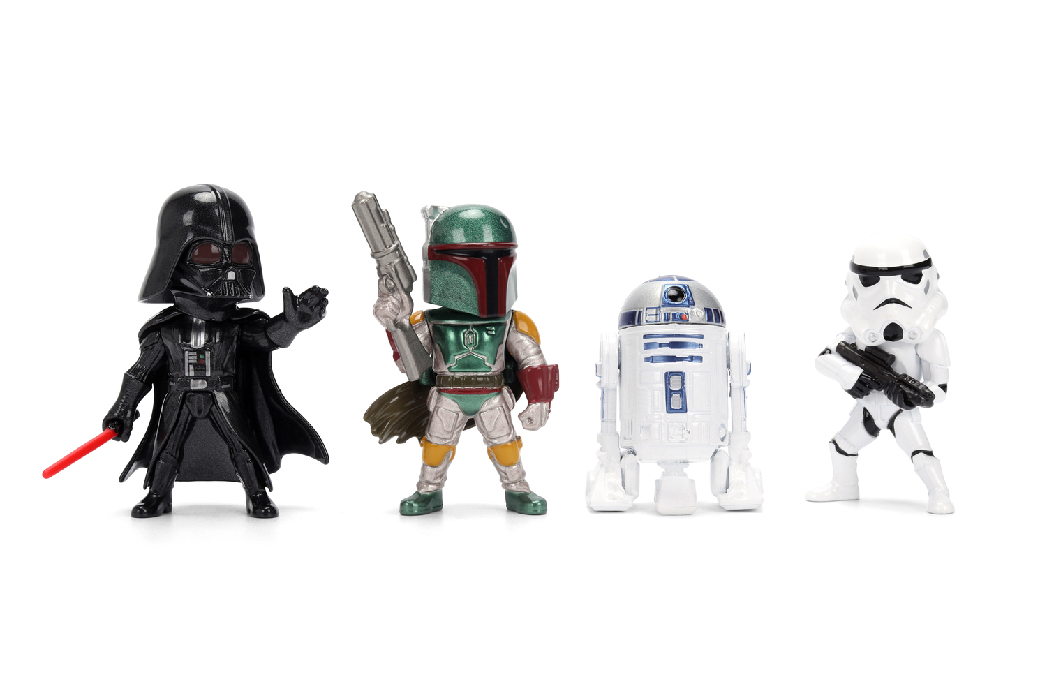 Jada - Metalfigs Star Wars Mini Die-Cast Action Figure Set - Multicolor - 4 Pcs - 6.35 cm