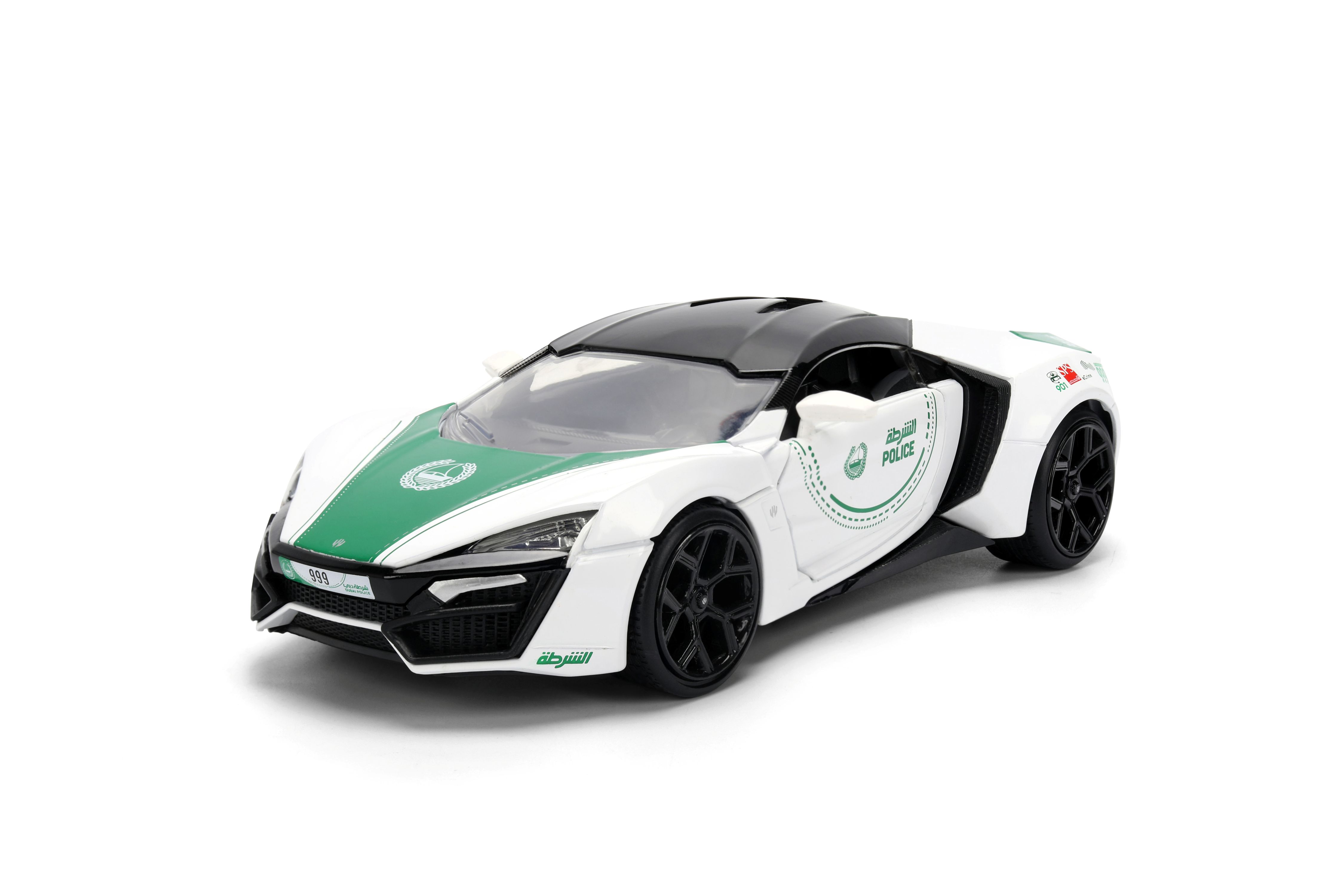 Jada - Dubai Police Die-cast Model With Motor Lykan Hyper Sport - 1:24 Scale