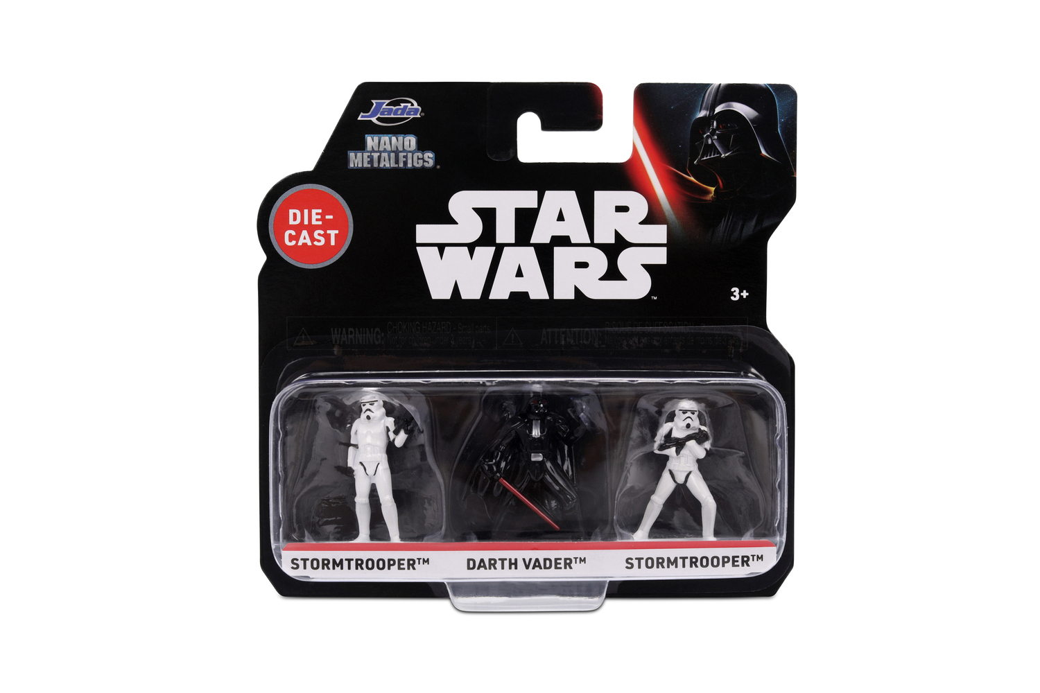 Jada - Nano Metalfigs Star Wars Die-Cast Collectable Figure Set - Multicolor - 3 Pcs