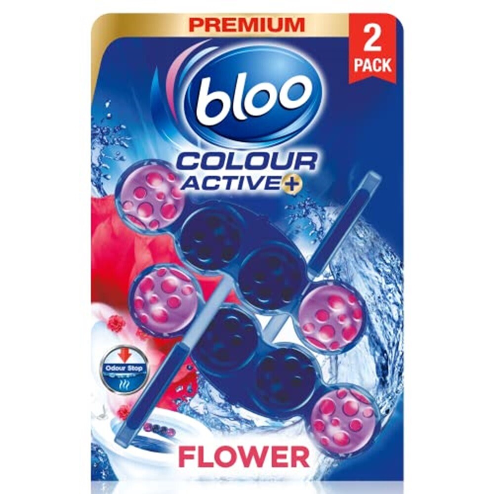 Bloo Color Active Toilet Balls Fresh Flowers - 2 Pcs - 50 gm