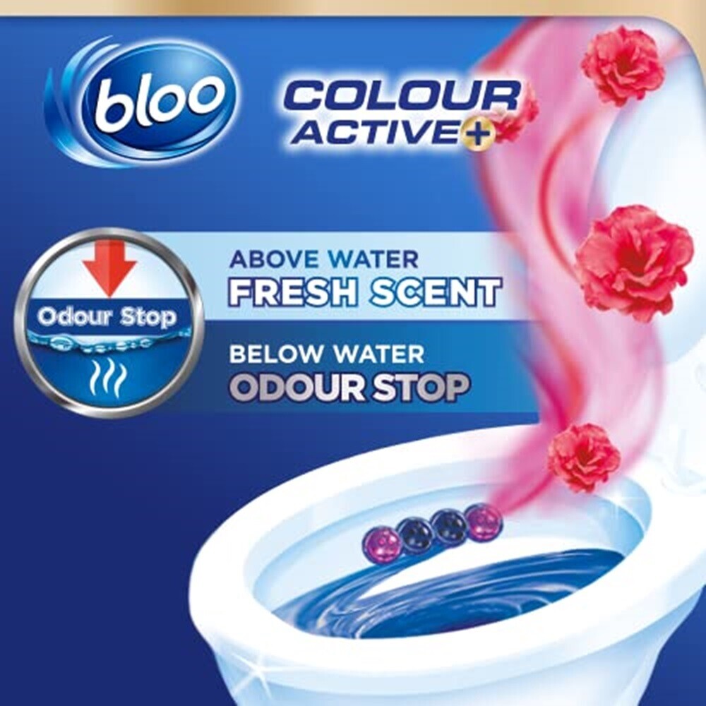 Bloo Color Active Toilet Balls Fresh Flowers - 2 Pcs - 50 gm