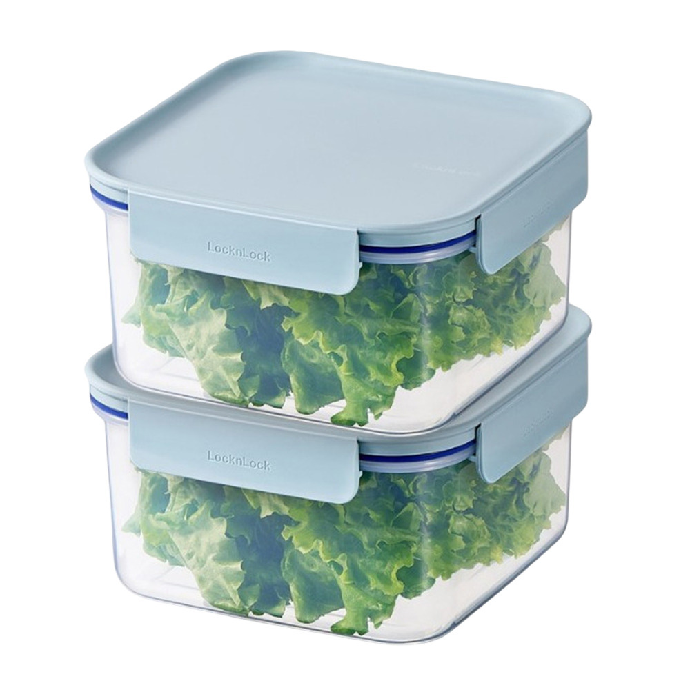 Locknlock - Classic Plus Square Food Container - 2 Pc Set