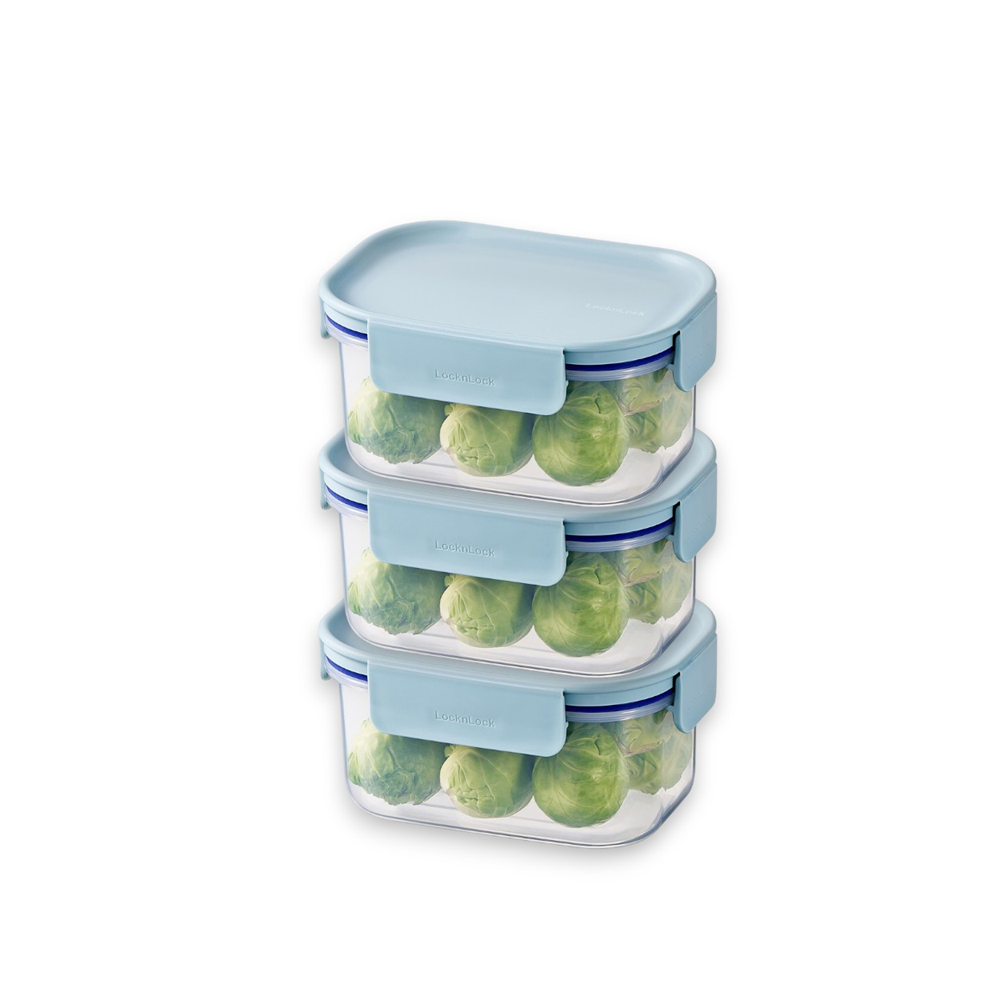 Locknlock - Classic Plus Rectangular Food Container - 3 Pc Set