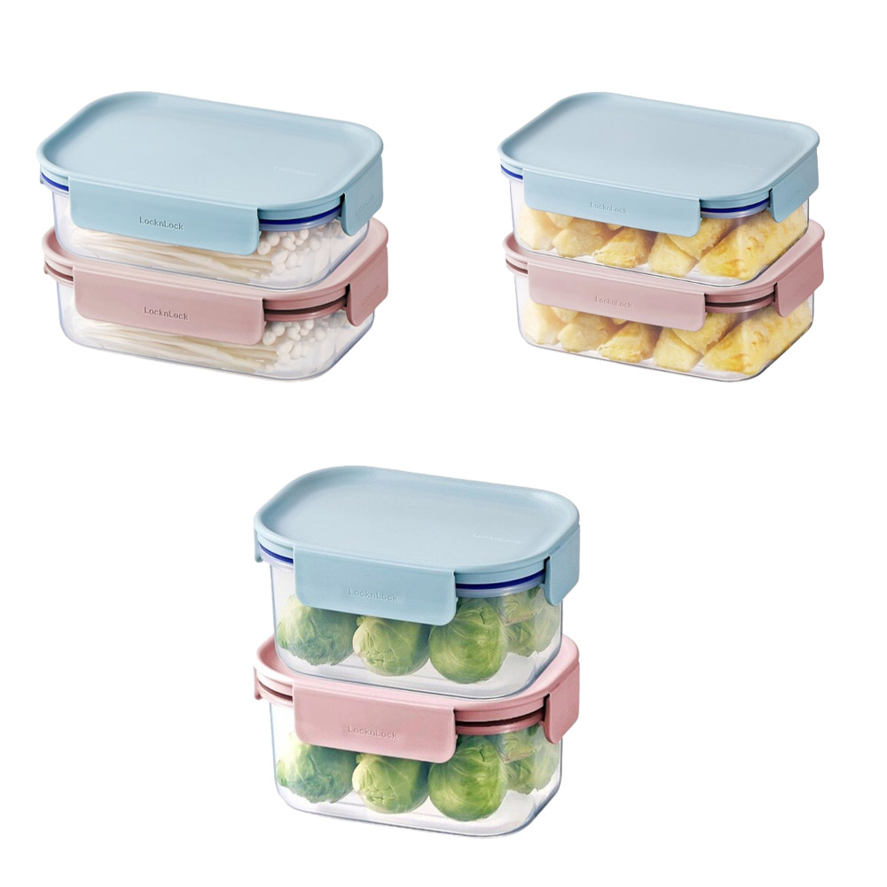 Locknlock - Classic Plus Rectangular Food Container - 2 Pc Set
